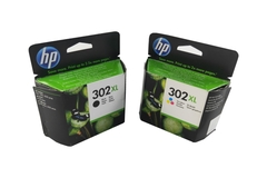 Cartucho de tinta original para HP 302XL Officejet 3831 3830 5230 5220 DeskJet 3630 2130 3636