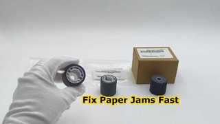 Reparar atolamentos de papel Substituição do rolo de coleta Konica Minolta