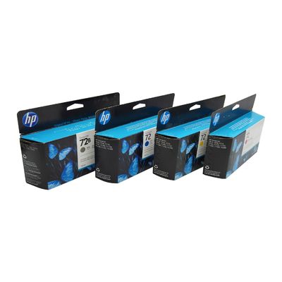Cartucho de tinta original para HP 72 T770 T790 T795 T610 T620 T1100 T1120 T1200 T1300 T2300 Seis cores C9370A C9371A C9372A C9373A C9374A C9403A 130ml
