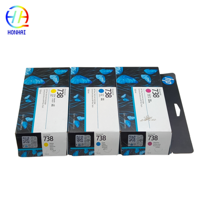 Cartucho de tinta novo original HP 738 DesignJet 498N7A 498N6A 498N5A 498P2A T850 T950
