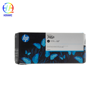 Cartucho de tinta original novo 746B preto fotográfico HP DesignJet Z6 Z9 P2V82A 300ml
